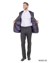 Load image into Gallery viewer, Men's Modern Fit Sport Coat w/ Satin Peak Lapel