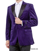 Load image into Gallery viewer, Men's Modern Fit Sport Coat w/ Satin Peak Lapel