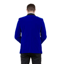 Load image into Gallery viewer, Men's Velvet Slim-Fit Blazer w/ Satin Shawl Collar