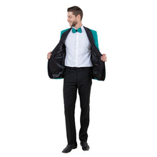 Load image into Gallery viewer, Men's Velvet Slim-Fit Blazer w/ Satin Shawl Collar