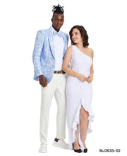 Load image into Gallery viewer, Men's Floral Slim-Fit Blazer w/ Shawl Lapel