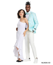 Load image into Gallery viewer, Men's Floral Slim-Fit Blazer w/ Shawl Lapel