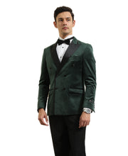 Load image into Gallery viewer, Men's Hybrid Fit Velvet Sport Coat w/ Satin Peak Lapel