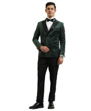 Load image into Gallery viewer, Men's Hybrid Fit Velvet Sport Coat w/ Satin Peak Lapel
