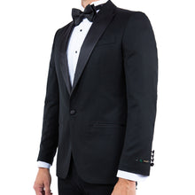 Load image into Gallery viewer, Men's Tailored-Fit Suits Separates Tuxedo Jacket w/ Peak Lapel