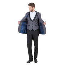 Load image into Gallery viewer, Men's 3pc Tuxedo w/ Satin Shawl Collar & Expandable Clip Pants