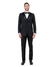 Load image into Gallery viewer, Mens Tuxedo Bryan Michaels Slim Fit Two Button Jacket with Satin Peak Lapel & Matching Pants