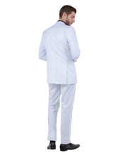 Load image into Gallery viewer, Mens Tuxedo Bryan Michaels Slim Fit Two Button Jacket with Satin Peak Lapel & Matching Pants