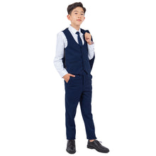 Load image into Gallery viewer, Perry Ellis Boy's 5pc Solid Suit