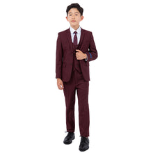 Load image into Gallery viewer, Perry Ellis Boy's 5pc Solid Suit