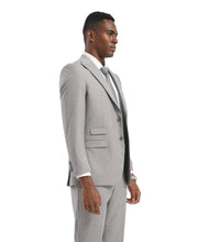 Load image into Gallery viewer, Mens Suit 2pc Light Grey Slim Fit Notch Lapel Suits