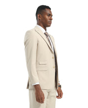 Load image into Gallery viewer, Mens Suit 2pc Tan Slim Fit Notch Lapel Suits
