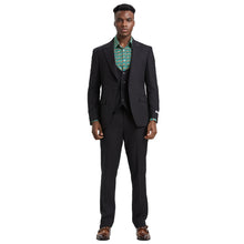 Load image into Gallery viewer, Men's Stacy Adams Hybrid-Fit 3pc Suit Set, Jacket Vest and Pants