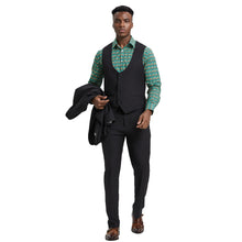 Load image into Gallery viewer, Men's Stacy Adams Hybrid-Fit 3pc Suit Set, Jacket Vest and Pants