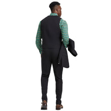 Load image into Gallery viewer, Men's Stacy Adams Hybrid-Fit 3pc Suit Set, Jacket Vest and Pants