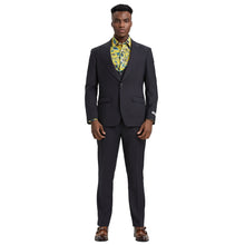 Load image into Gallery viewer, Men's Stacy Adams Hybrid-Fit 3pc Suit Set, Jacket Vest and Pants