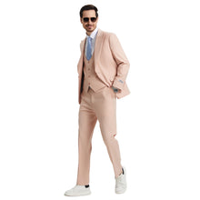 Load image into Gallery viewer, Men's Stacy Adams Hybrid-Fit 3pc Suit Set, Jacket Vest and Pants
