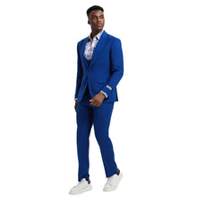 Load image into Gallery viewer, Men's Stacy Adams Hybrid-Fit 3pc Suit Set, Jacket Vest and Pants