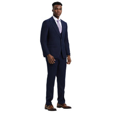 Load image into Gallery viewer, Men's Stacy Adams Hybrid-Fit 3pc Suit Set, Jacket Vest and Pants