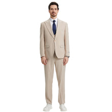 Load image into Gallery viewer, Men's Stacy Adams Hybrid-Fit 3pc Suit Set, Jacket Vest and Pants