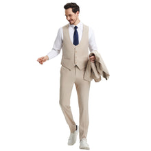 Load image into Gallery viewer, Men's Stacy Adams Hybrid-Fit 3pc Suit Set, Jacket Vest and Pants