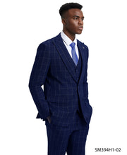 Load image into Gallery viewer, Mens-Suit Windowpane By Stacy Adams