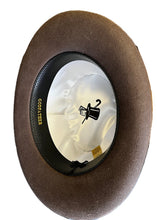 Load image into Gallery viewer, Men's Gray Godfather Hat 100% Wool Felt Homburg Hat Capas