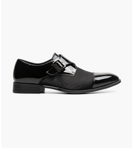 Load image into Gallery viewer, Stacy Adams Mens Monk Strap Slip On Black OS25793-001