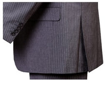 Load image into Gallery viewer, Men's Three Piece Gray Pinstripe Suit Regular Fit Fortini 5702V10