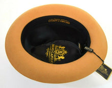 Load image into Gallery viewer, Bruno Capelo Men's Navy Camel Fedora Hat Fine Wool CA346