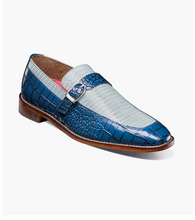 Load image into Gallery viewer, Stacy Adam Mens Moc Toe Slip On Blue OS25787-469
