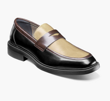 Load image into Gallery viewer, Stacy Adams Mens Black Brown Slip On Penny Loafer OS25790-963
