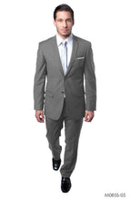 Load image into Gallery viewer, Lt Grey Slim Fit 2-PC Suits
