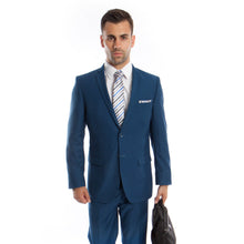 Load image into Gallery viewer, French Blue Slim Fit 2-PC Suits
