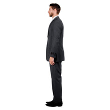 Load image into Gallery viewer, Men's Modern-Fit 3pc Pinstripe Suit, Notch Lapel
