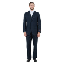 Load image into Gallery viewer, Men's Modern-Fit 3pc Pinstripe Suit, Notch Lapel
