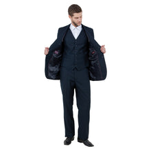 Load image into Gallery viewer, Men's Modern-Fit 3pc Pinstripe Suit, Notch Lapel
