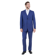 Load image into Gallery viewer, Men's Modern-Fit 3pc Pinstripe Suit, Notch Lapel
