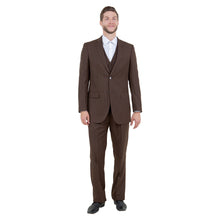 Load image into Gallery viewer, Men's Modern-Fit 3pc Pinstripe Suit, Notch Lapel
