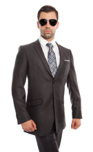 Load image into Gallery viewer, Grey 2-PC Slim Fit Performance Stretch Suits
