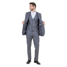Load image into Gallery viewer, Men's Slim-Fit 3pc Suit, Notch Lapel

