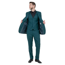 Load image into Gallery viewer, Men's Slim-Fit 3pc Suit, Notch Lapel
