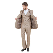 Load image into Gallery viewer, Stone Solid Shiny Sharkskin 3-PC Regular Modern Fit Suits
