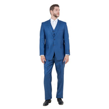 Load image into Gallery viewer, Men's Modern-Fit 3pc Sharkskin Suit Set
