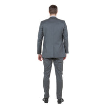Load image into Gallery viewer, Green Slate Men's 2pc Sharkskin Suit Slim-Fit
