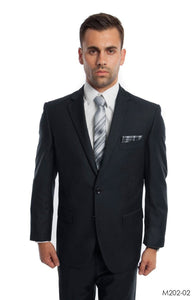 Men's Business Suit Regular Fit Dark Navy 2 Piece M202