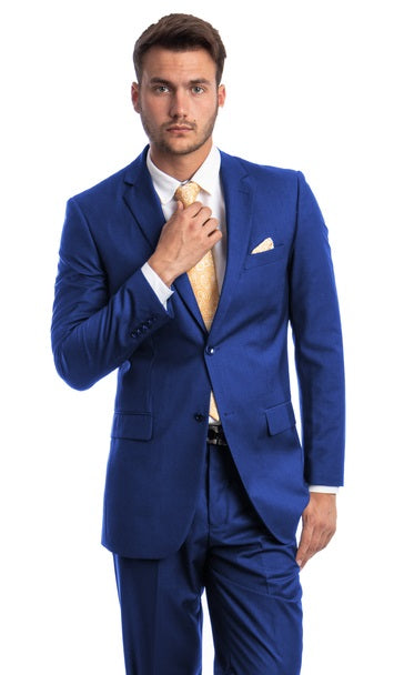 Men's Work Suit Regular Fit Royal Blue 2 Piece M202