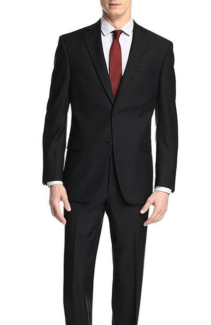 Men's Business Suit Regular Fit Black 2 Piece M202