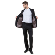 Load image into Gallery viewer, Black Solid 2-PC Slim Fit Performance Stretch Suits
