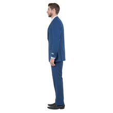 Load image into Gallery viewer, Blue Solid 2-PC Slim Fit Performance Stretch Suits
